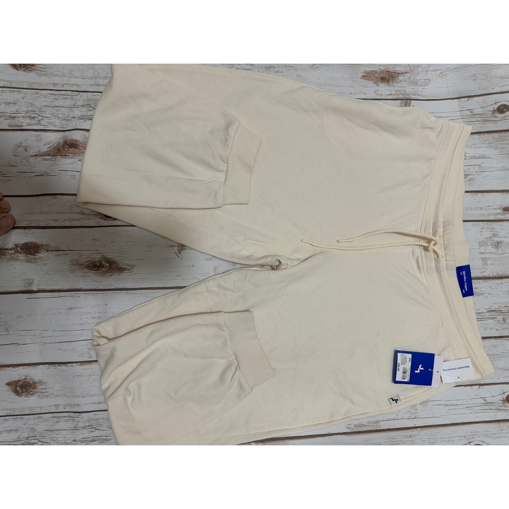 JoyLab Women Mid-Rise Jogger Cream Off-White Sweatpants Drawstring XXL NWT